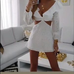 Sexy eyelet dress